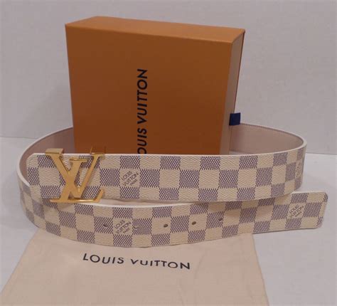 louis vuitton mens white and gold belt replica